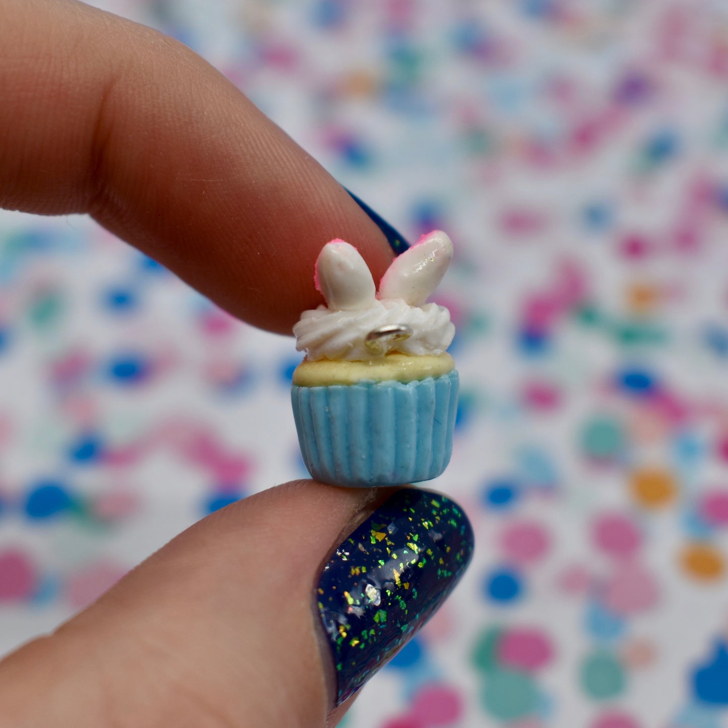 Bunny Cupcake Charm