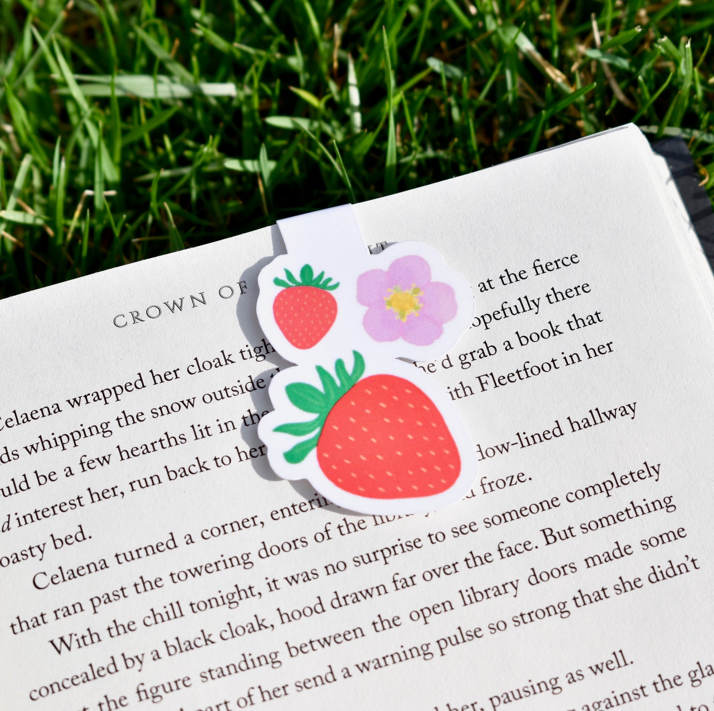 Strawberry Love Magnetic Bookmark