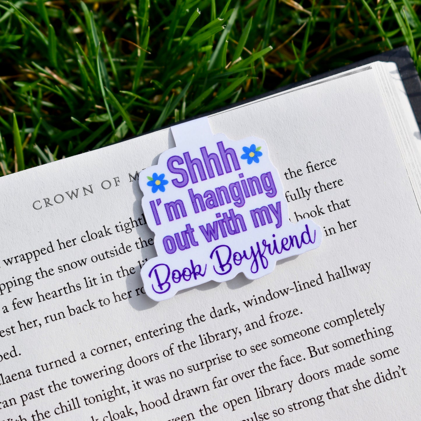 With My Book Boyfriend Magnetic Bookmark