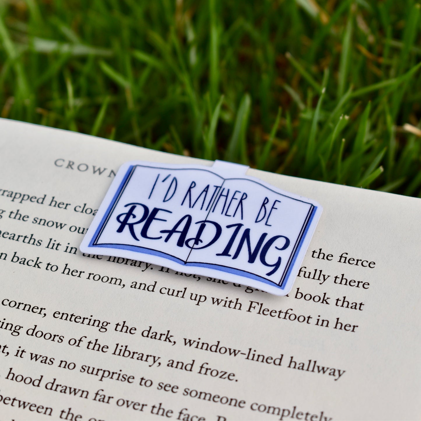 I'd Rather Be Reading Magnetic Bookmark