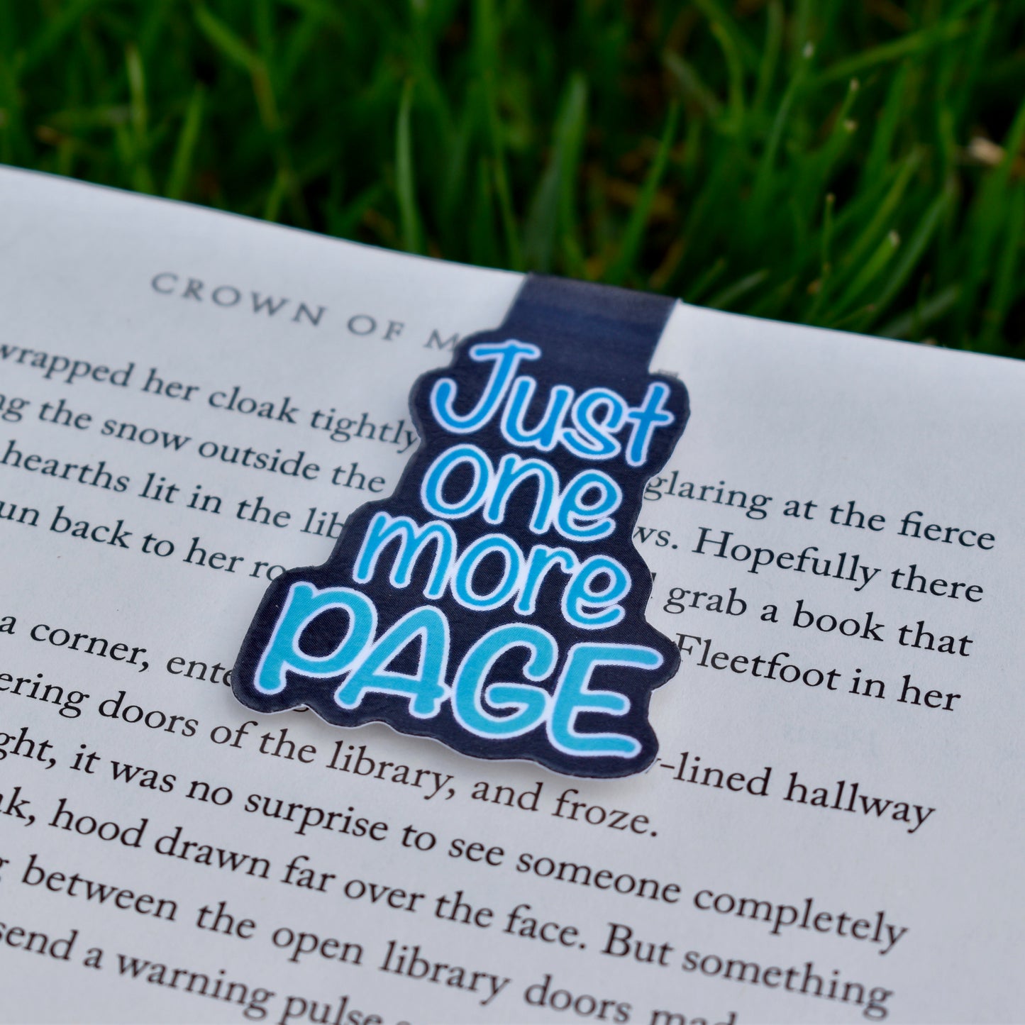 Just One More Page Magnetic Bookmark