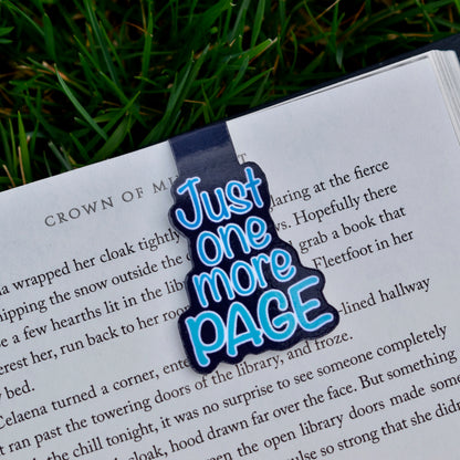 Just One More Page Magnetic Bookmark
