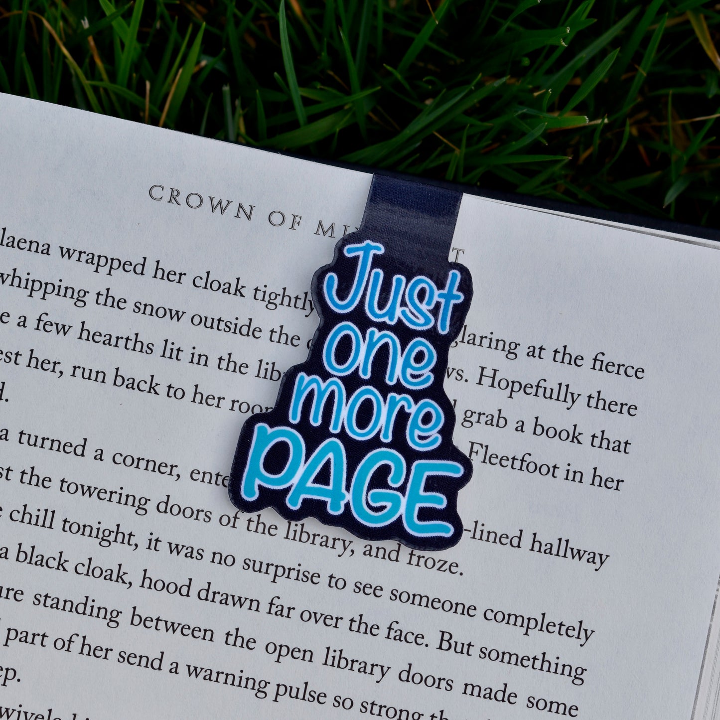 Just One More Page Magnetic Bookmark