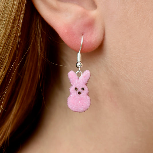 Pink Peep Dangle Earrings