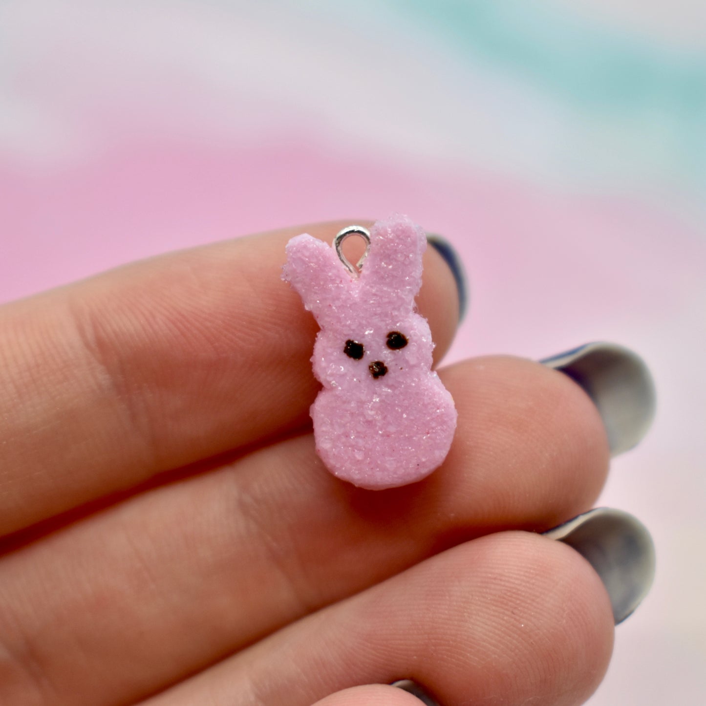 Pink Peep Charm