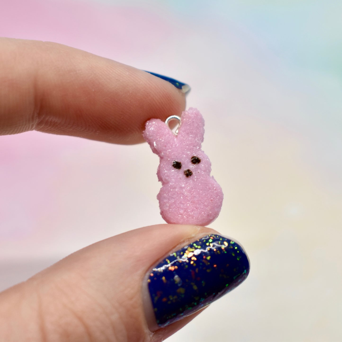 Pink Peep Charm
