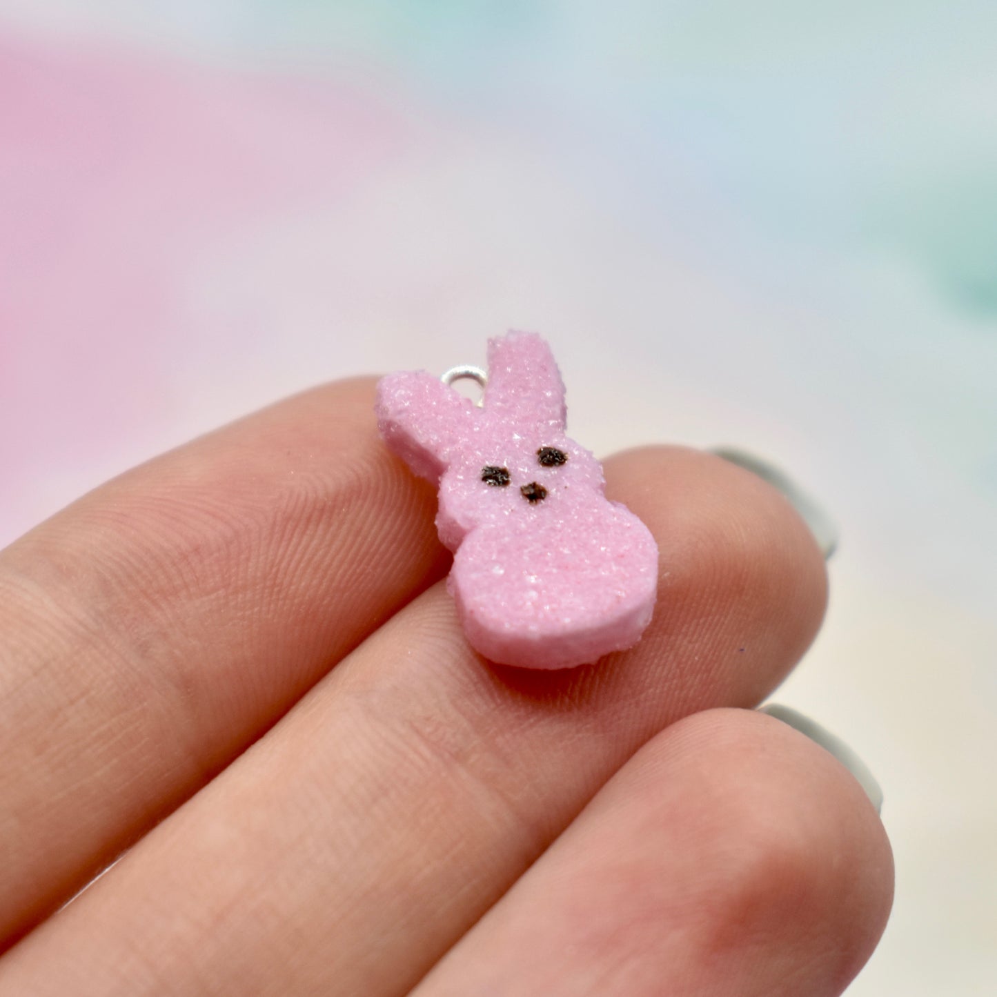 Pink Peep Charm