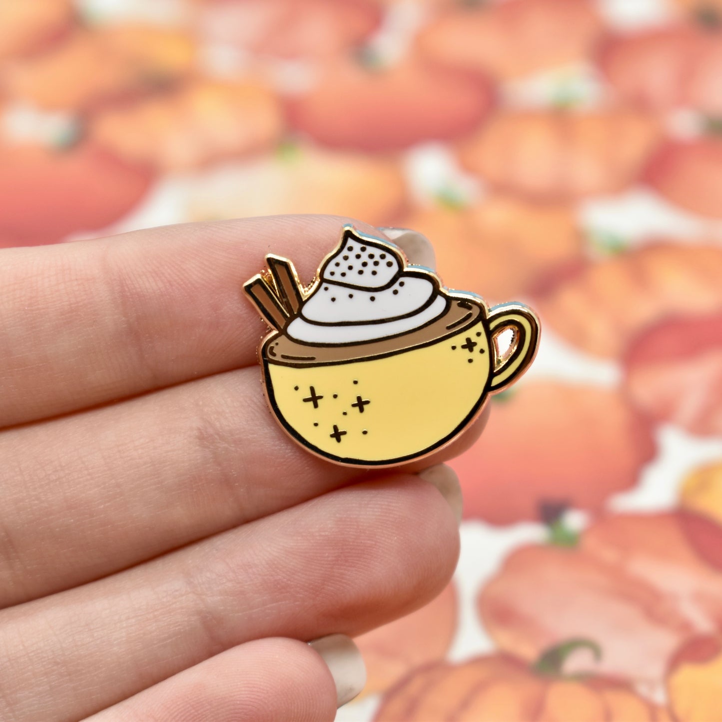 Pumpkin Spice Latte Hard Enamel Pin