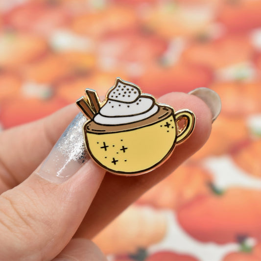 Pumpkin Spice Latte Hard Enamel Pin