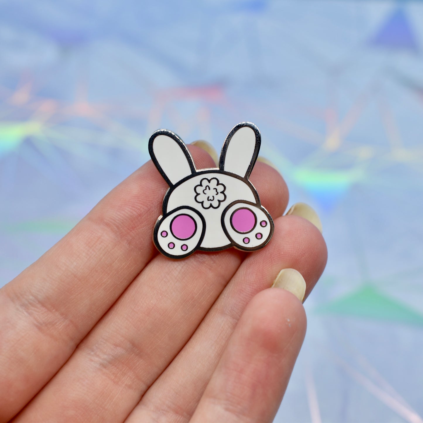 Bunny Butt Hard Enamel Pin