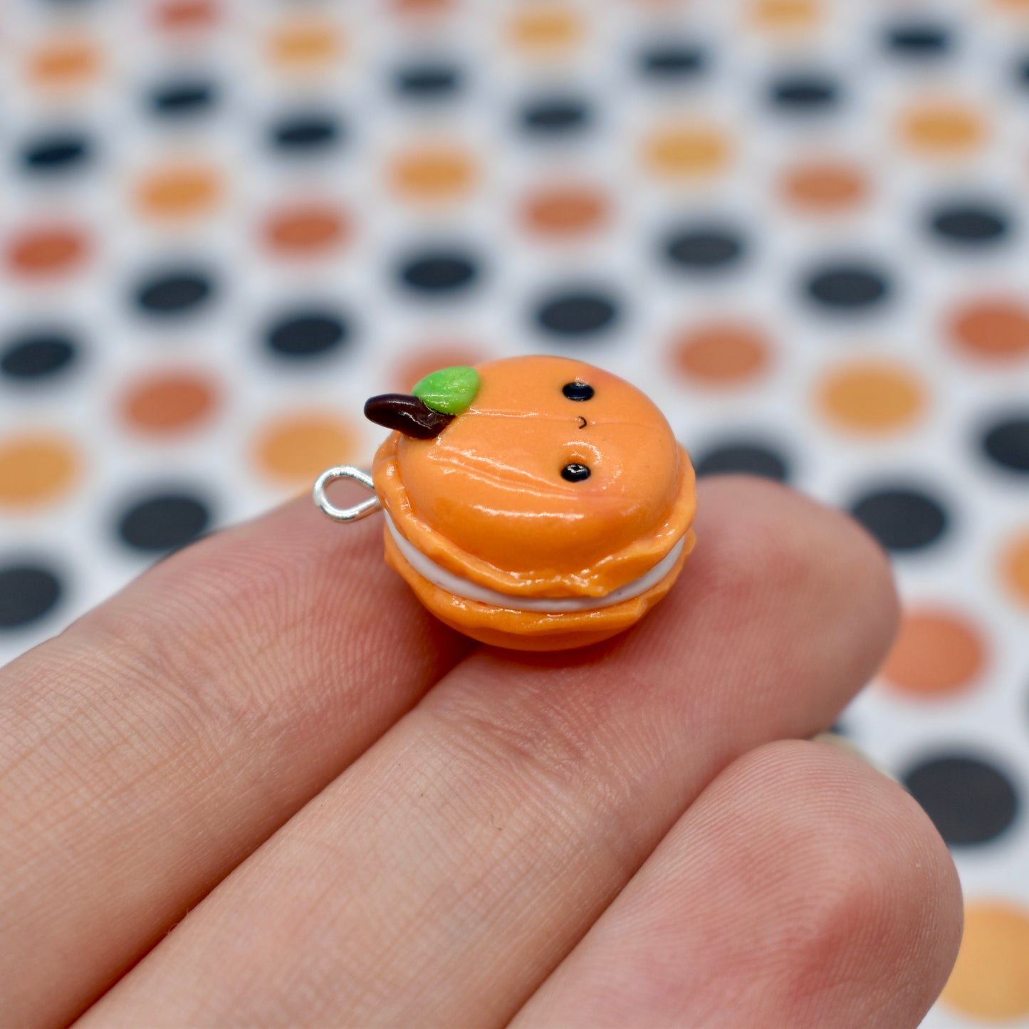 Pumpkin Macaron Charm