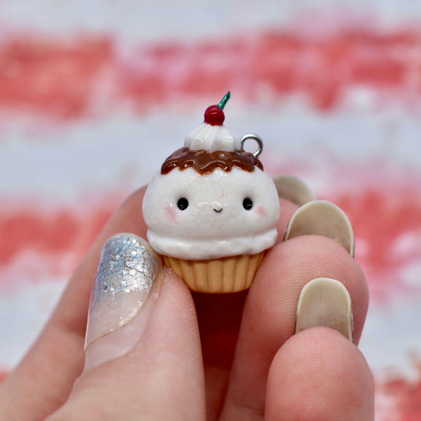Kawaii Ice Cream Cupcake Charm