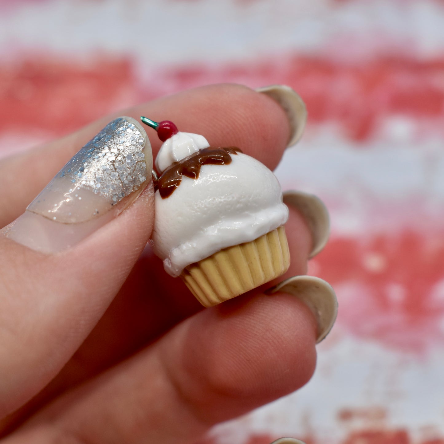 Kawaii Ice Cream Cupcake Charm