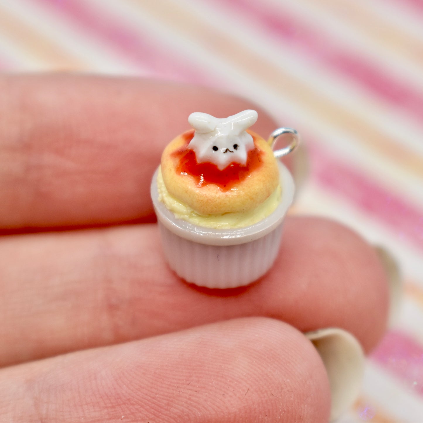 Bunny Cream Soufflé Charm