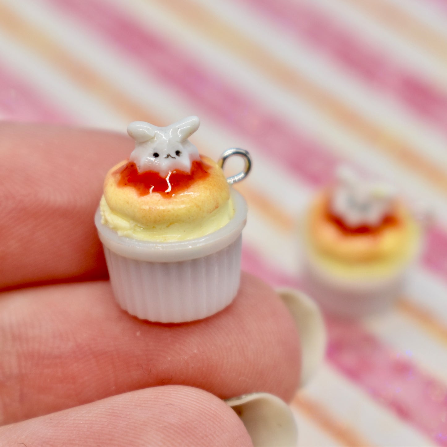 Bunny Cream Soufflé Charm