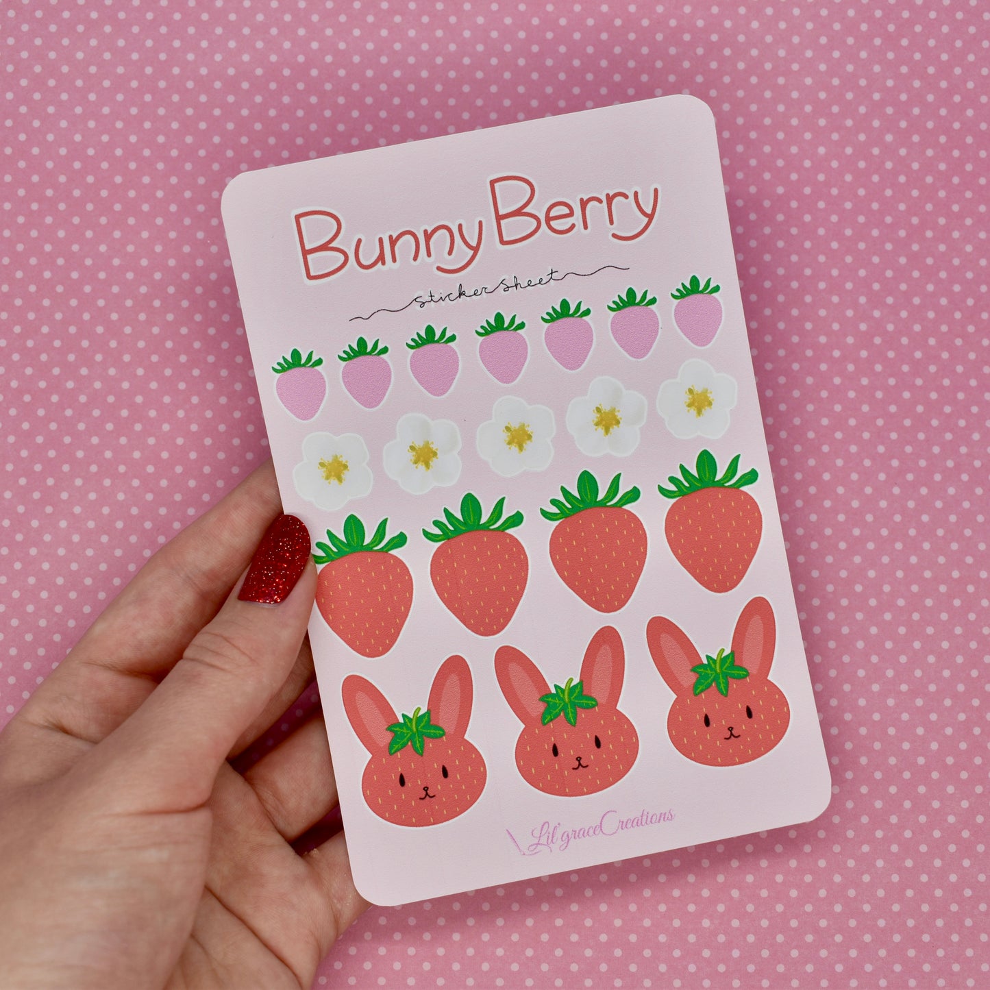 Berry Bunny Sticker Sheet