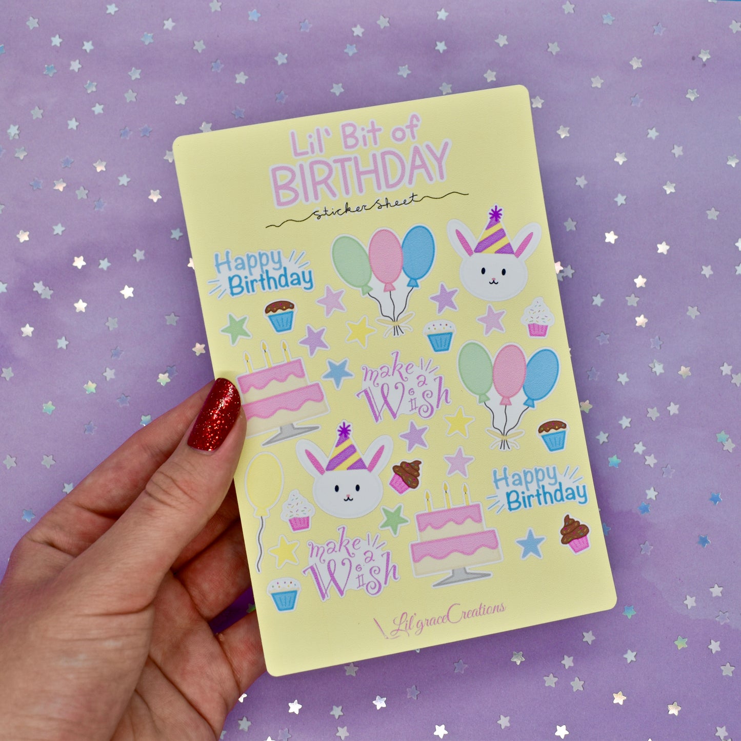 Lil' Bit of Birthday Sticker Sheet
