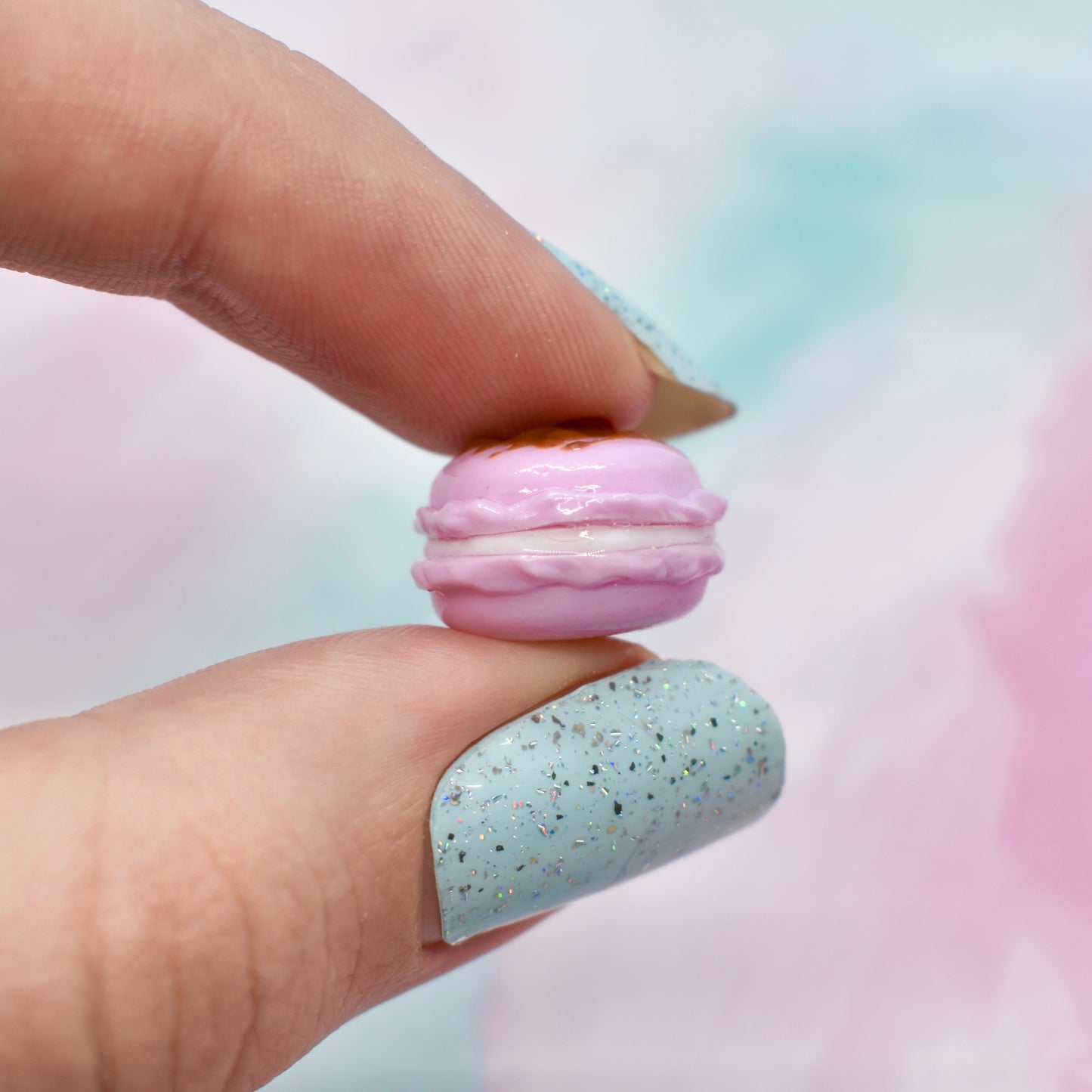 Strawberry Cream Macaron Charm