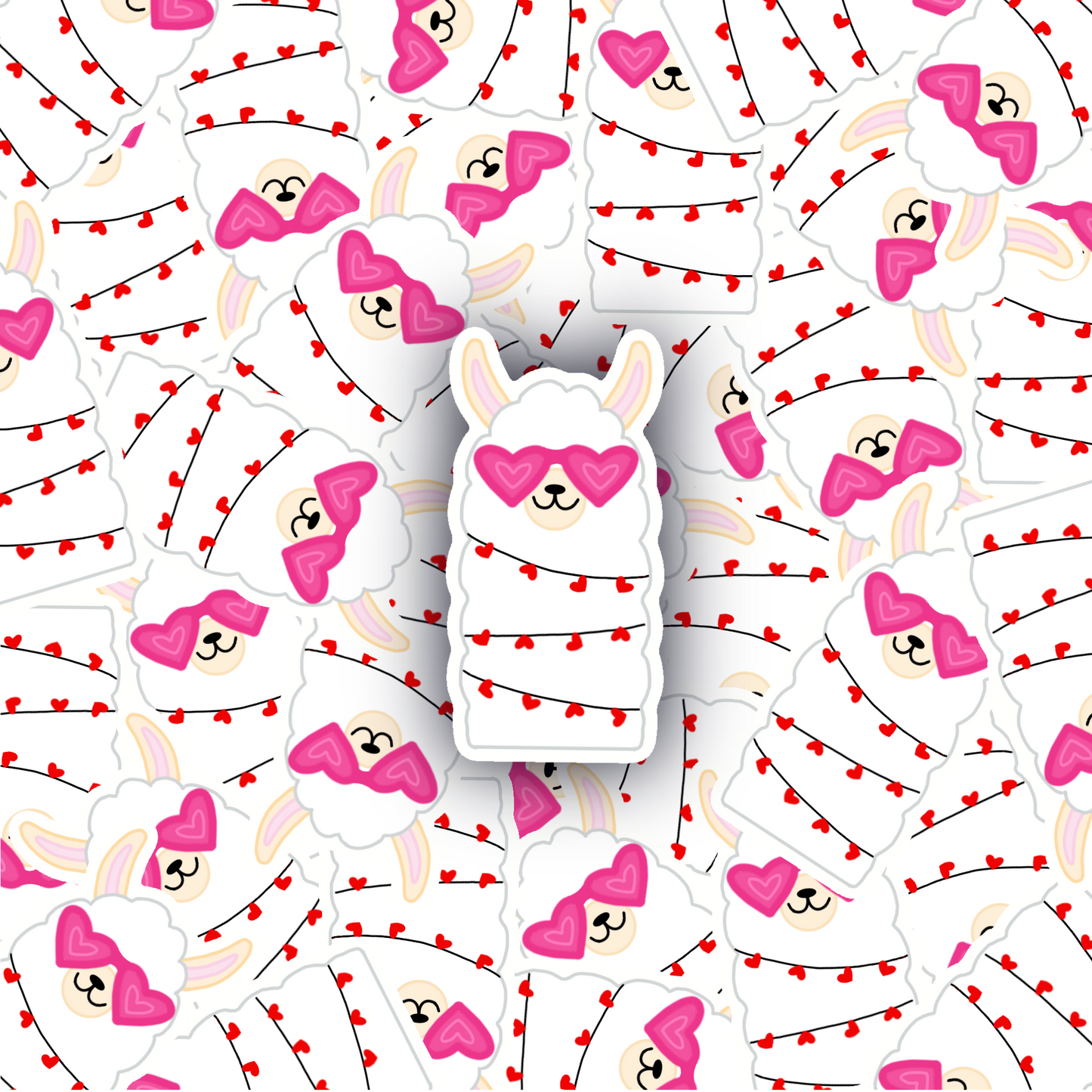 Lovey Llama Sticker