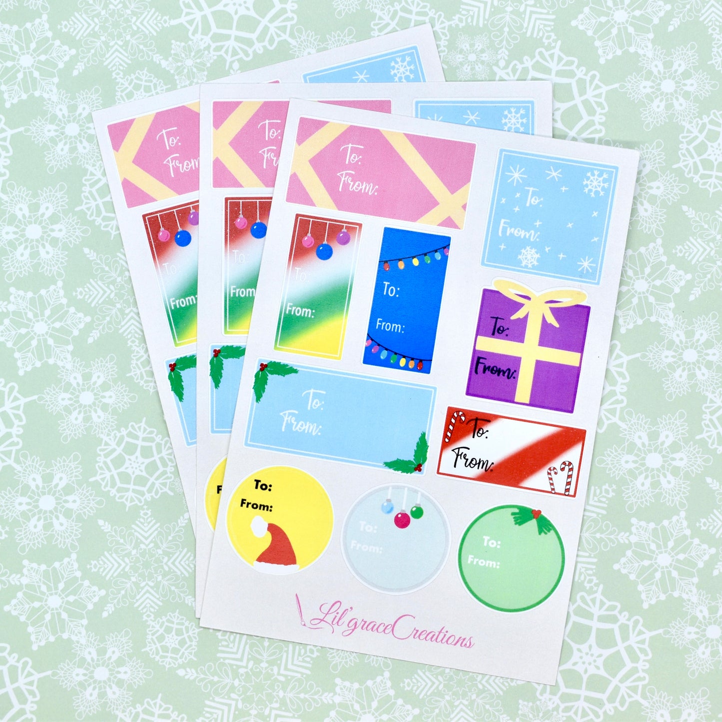 Present Labels Sticker Sheet