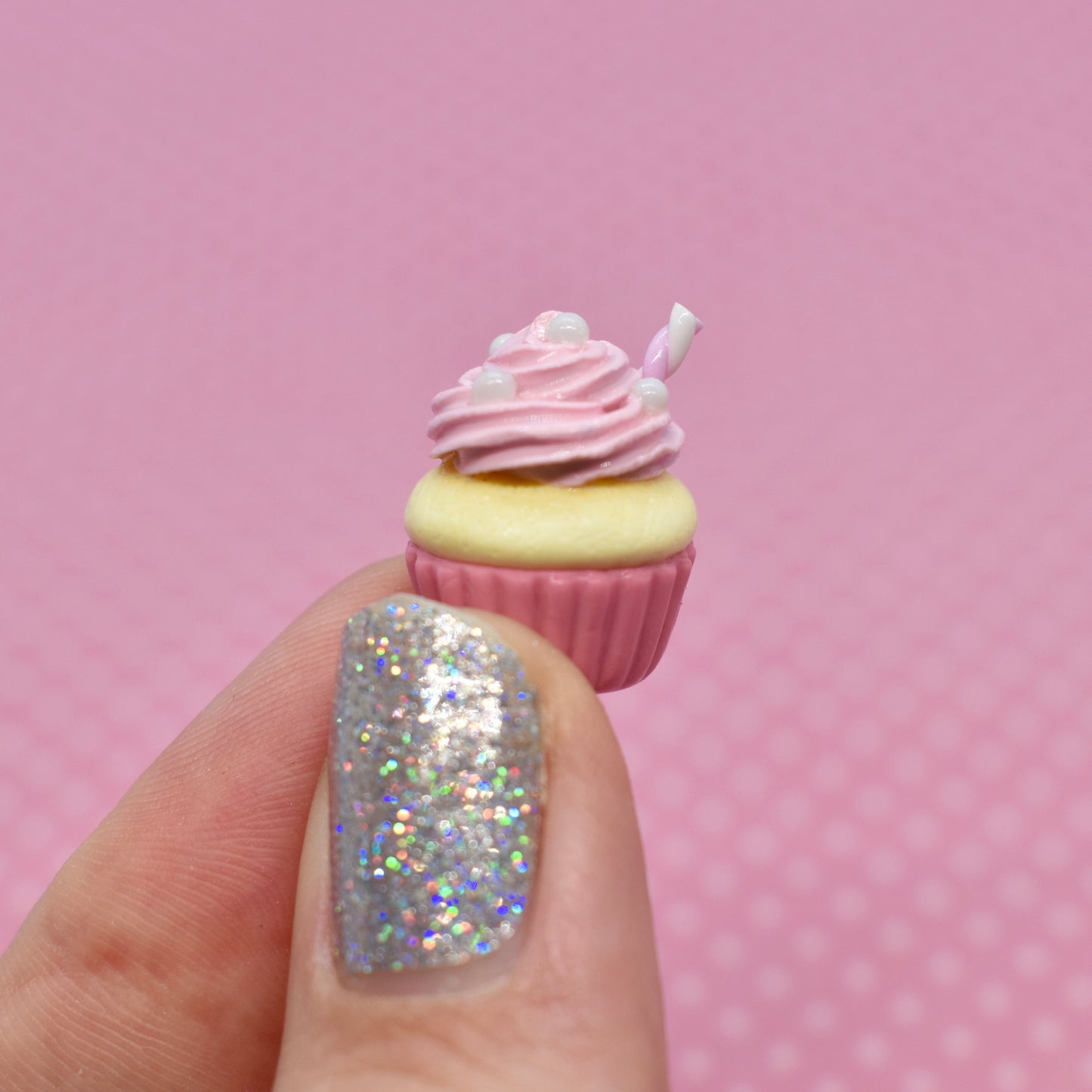 Pink Lemonade Cupcake Charm