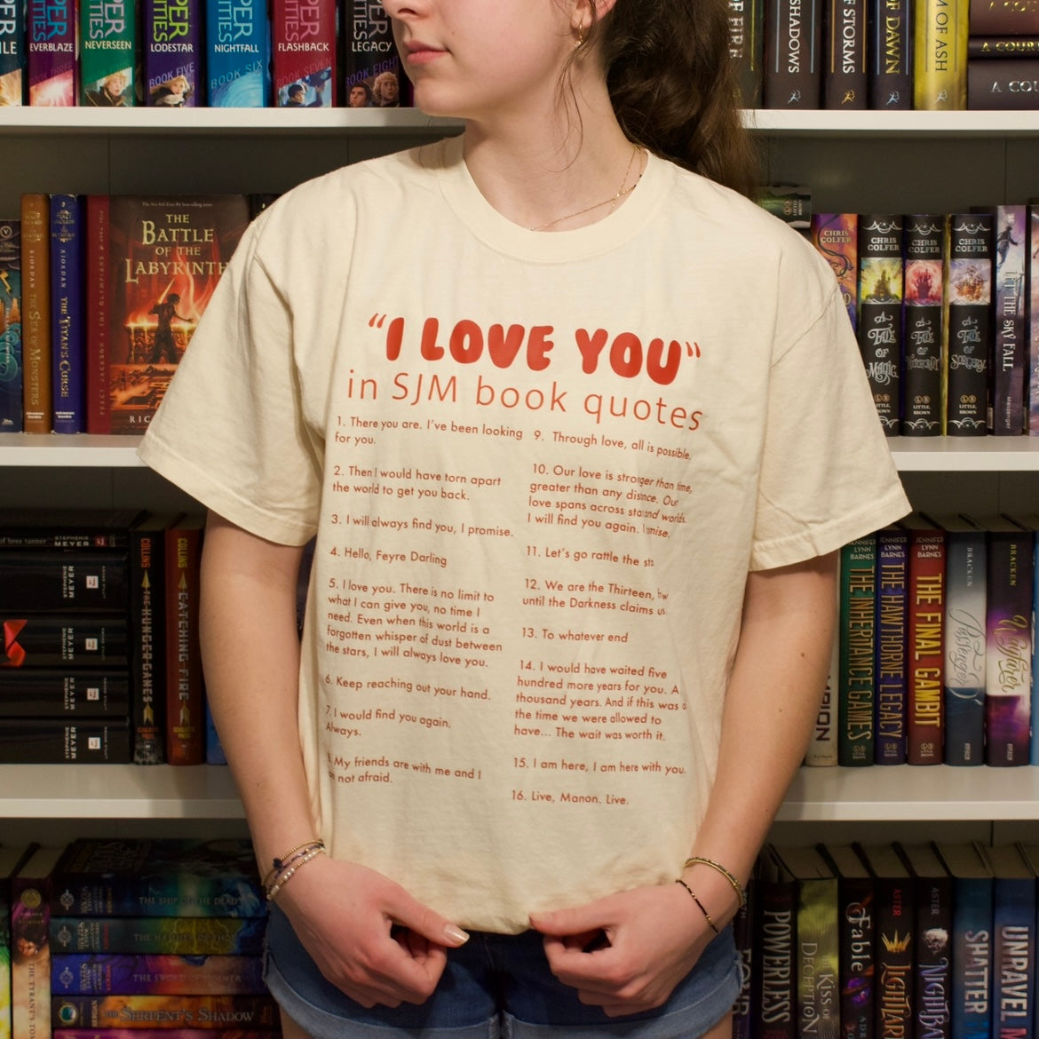 “I LOVE YOU” in SJM Quotes T-shirt