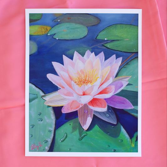 Whimsical Waterdrop Original Print