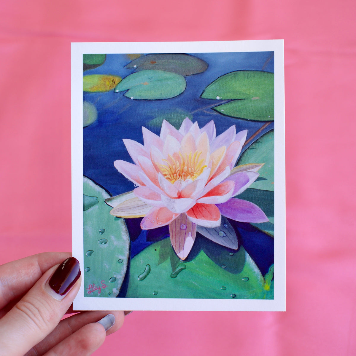Whimsical Waterdrop Original Print