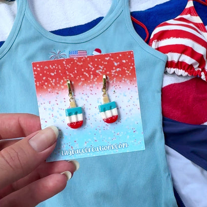 Rocket Pop Huggie Earrings