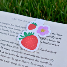 Load image into Gallery viewer, Strawberry Love Magnetic Bookmark
