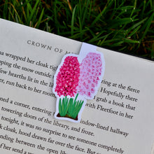 Load image into Gallery viewer, Pink Hyacinths Magnetic Bookmark

