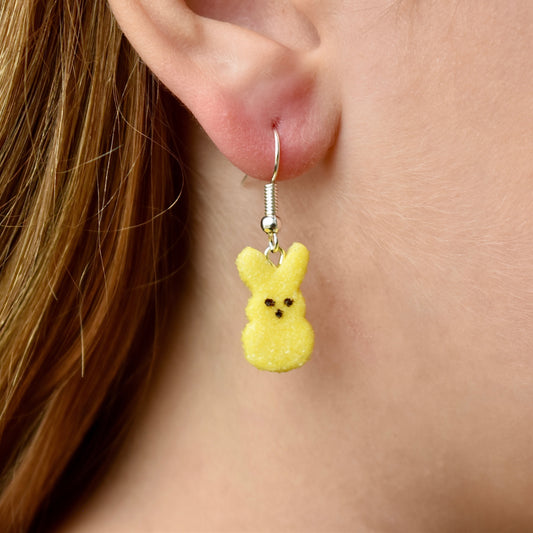 Yellow Peep Dangly Earrings