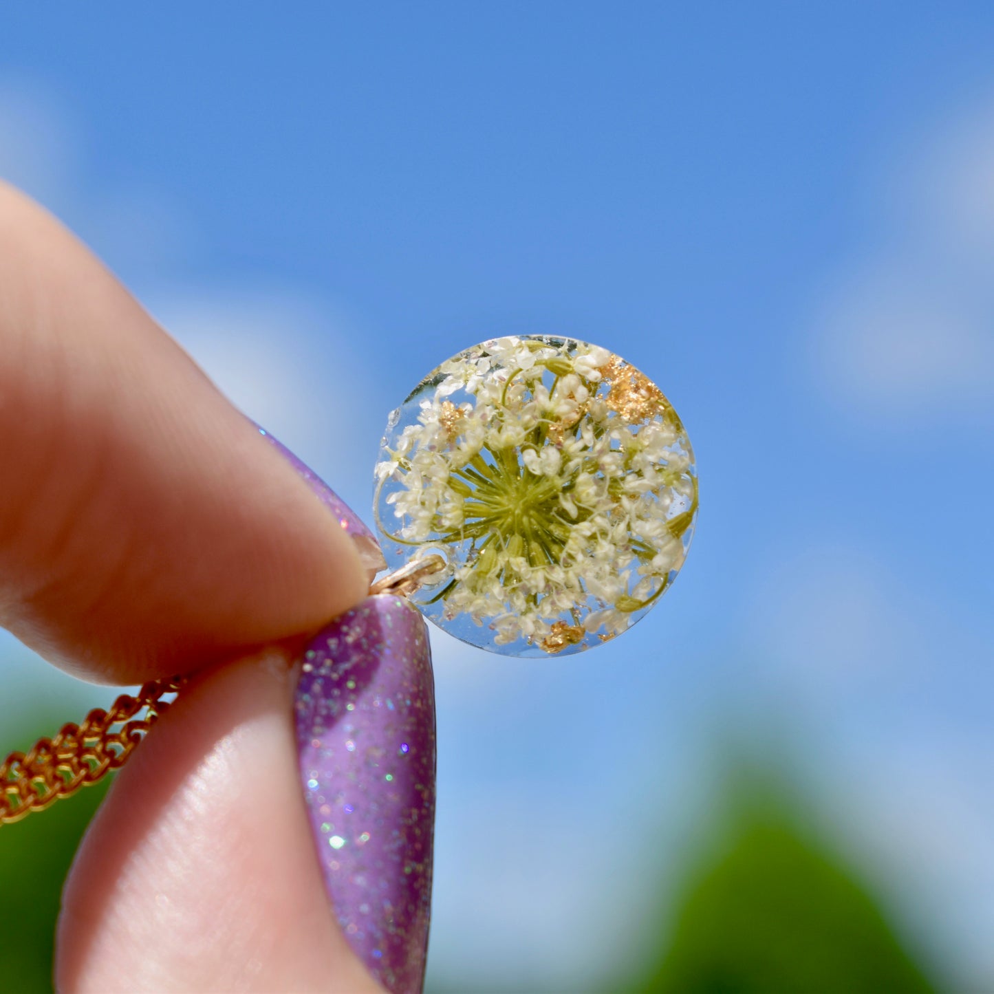 Full Baby's Breath Flower Necklace