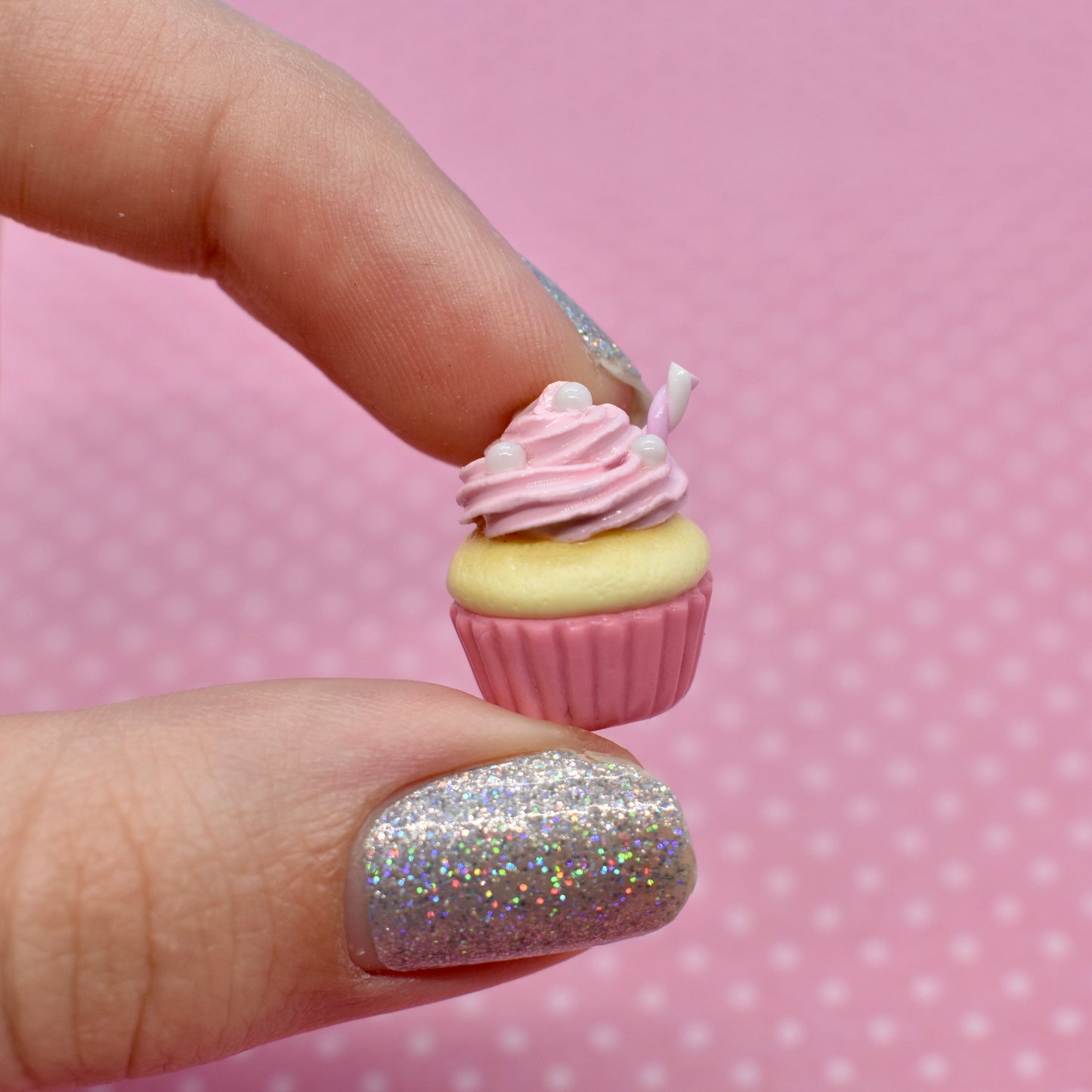 Pink Lemonade Cupcake Charm